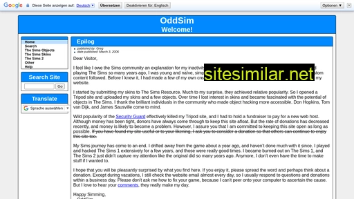 oddsim.com alternative sites