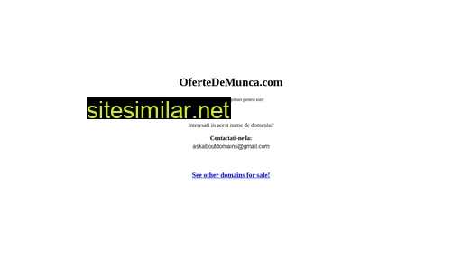 ofertedemunca.com alternative sites
