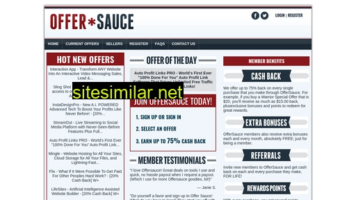 offersauce.com alternative sites