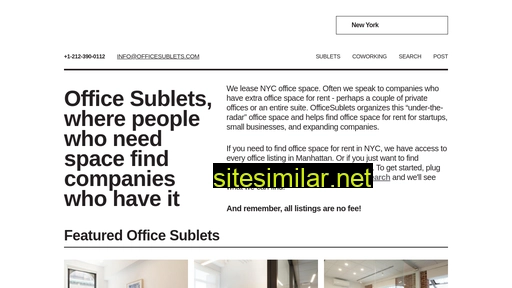 officesublets.com alternative sites