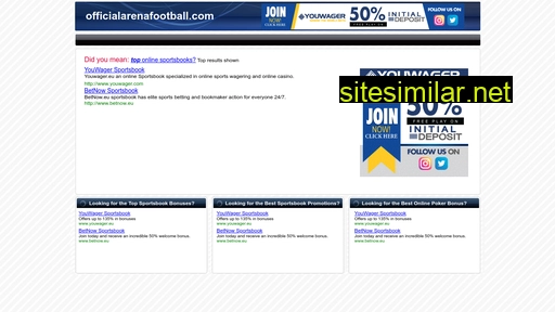 officialarenafootball.com alternative sites