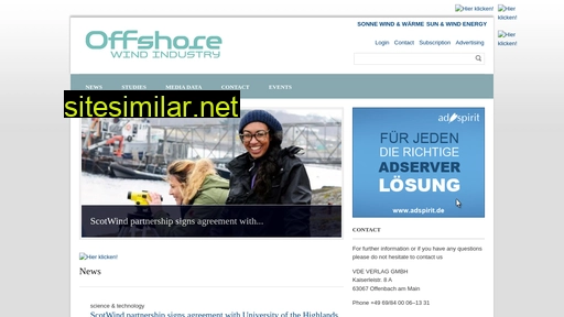offshorewindindustry.com alternative sites