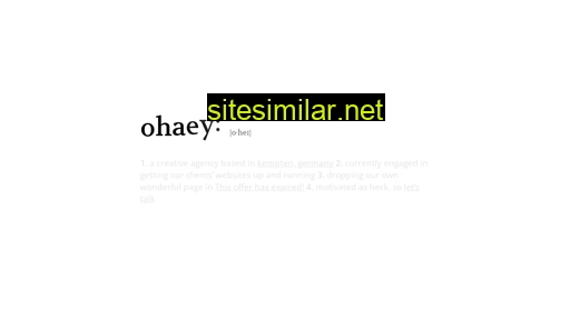 ohaey.com alternative sites