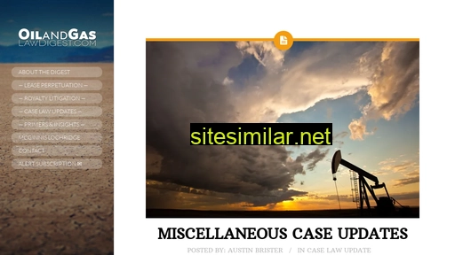 Oilandgaslawdigest similar sites