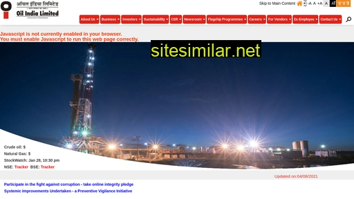 oil-india.com alternative sites