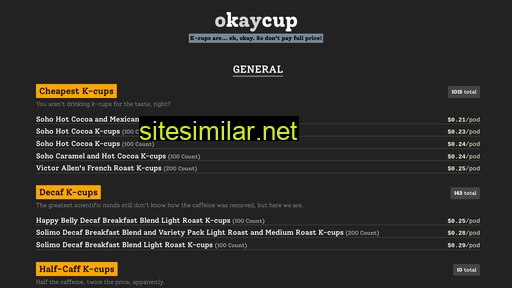 okaycup.com alternative sites