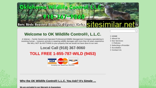 Oklahomawildlifecontrol similar sites