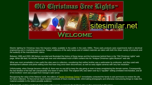 oldchristmastreelights.com alternative sites
