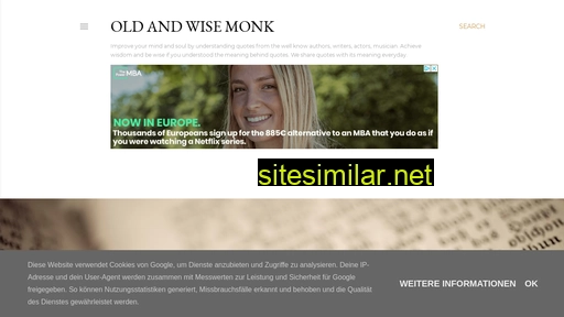 Oldandwisemonk similar sites