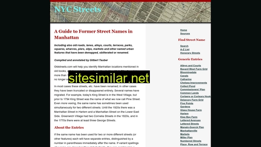 oldstreets.com alternative sites