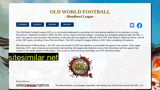 Oldworldfootball similar sites