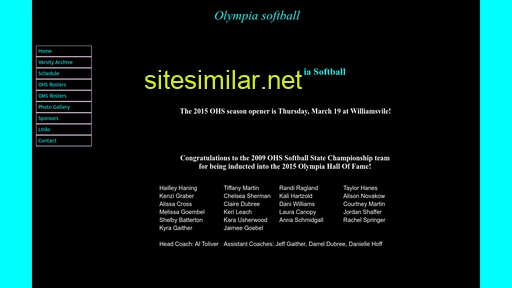 olympiasoftball.com alternative sites
