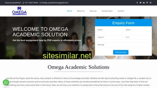 Omegaacademicsolution similar sites