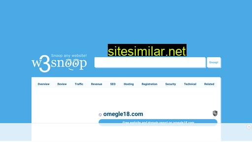 omegle18.com.w3snoop.com alternative sites