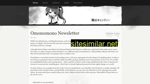 Omonomono similar sites