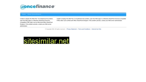 Oncefinance similar sites