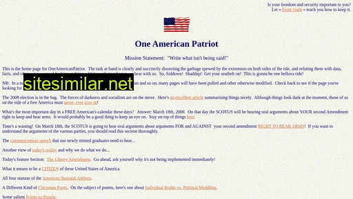 oneamericanpatriot.com alternative sites