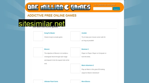 onemilliongames.com alternative sites