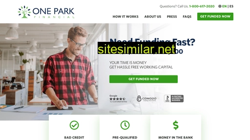 oneparkfinancial.com alternative sites