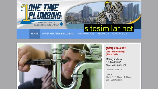 onetimeplumbing.com alternative sites