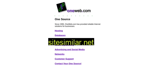 oneweb.com alternative sites