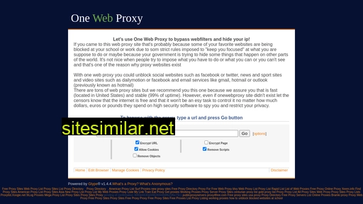 onewebproxy.com alternative sites