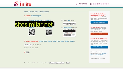 Online-barcode-reader similar sites