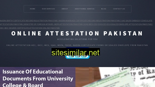 Onlineattestationpakistan similar sites