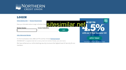 onlinebanking.northerncu.com alternative sites