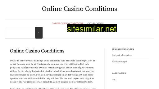 Onlinecasinoconditions similar sites