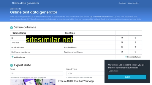 onlinedatagenerator.com alternative sites