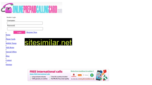onlineprepaidcallingcard.com alternative sites