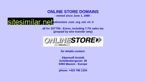 onlinestore.com alternative sites