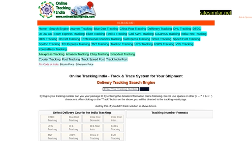 onlinetrackingindia.com alternative sites