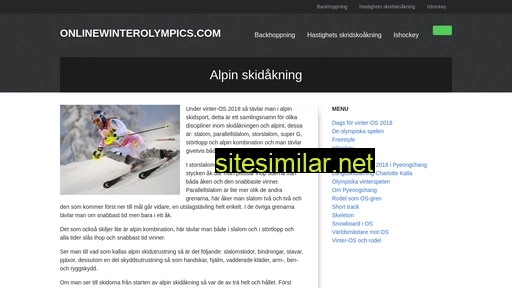 Onlinewinterolympics similar sites
