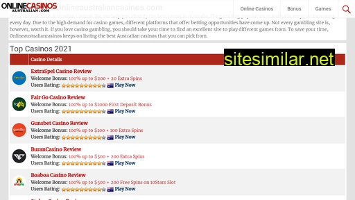 onlineaustraliancasinos.com alternative sites