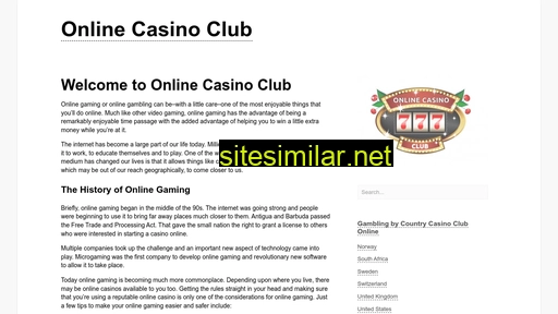 Onlinecasino-club similar sites