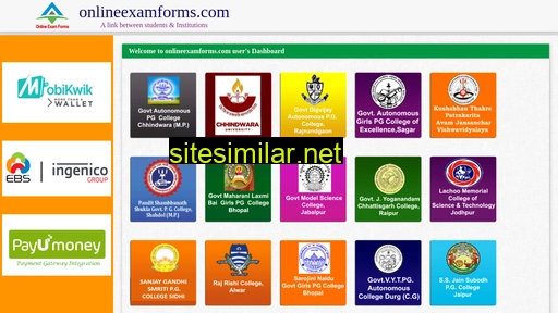 Onlineexamforms similar sites
