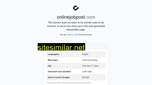 onlinejobpost.com alternative sites