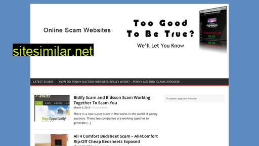 onlinescamwebsites.com alternative sites