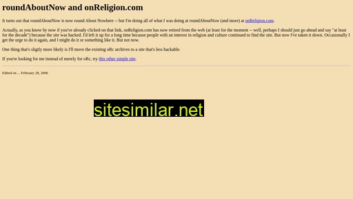 onreligion.com alternative sites