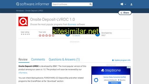 onsite-deposit-lvrdc.software.informer.com alternative sites