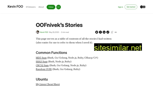 oofnivek.medium.com alternative sites