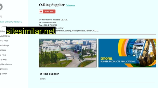 O-ringsupplier similar sites
