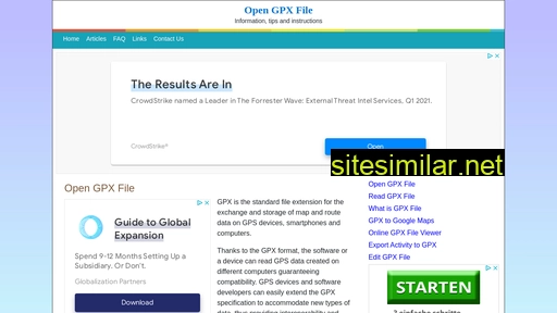 Opengpxfile similar sites