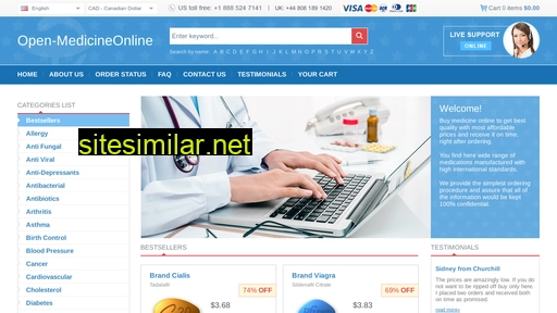 Open-medicineonline365 similar sites