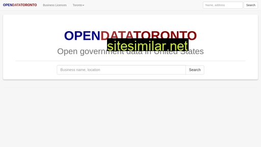 opendatatoronto.com alternative sites