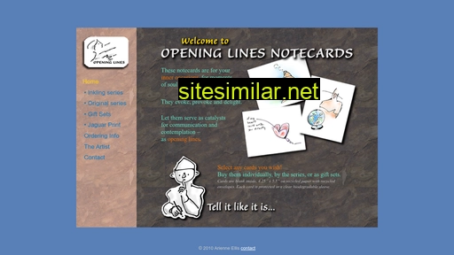 openinglinesnotecards.com alternative sites