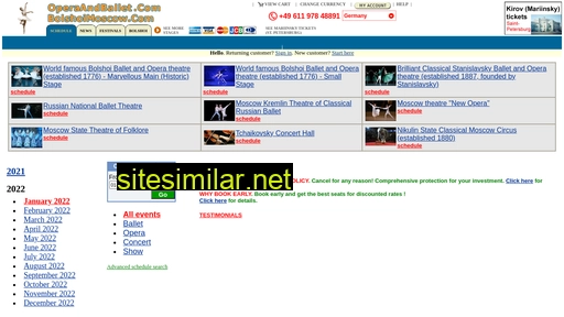 operaandballet.com alternative sites