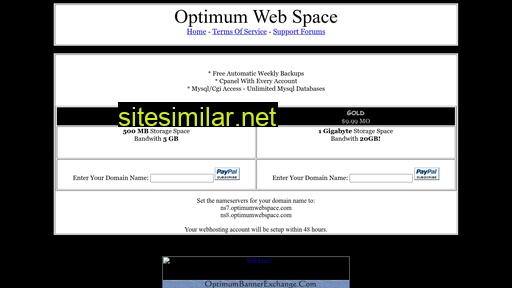 Optimumwebspace similar sites